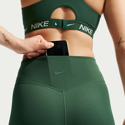 Leggings a 7/8 a vita alta senza cucitura anteriore Nike Zenvy – Donna