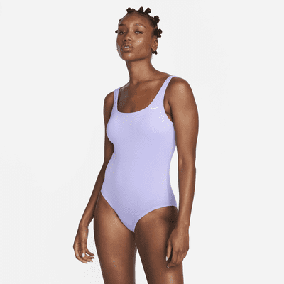UNIQLO U Seamless One Piece Swimsuit With Open Back