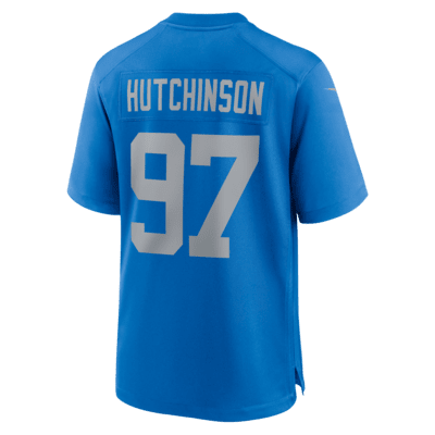 Aidan Hutchinson Detroit Lions Men's Nike NFL Game Football Jersey