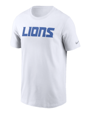 Мужская футболка Detroit Lions Primetime Wordmark Essential Nike NFL