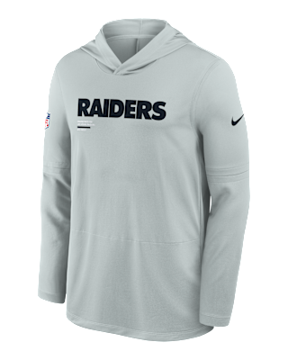 Мужские  Las Vegas Raiders Pure Fury Sideline Nike Dri-FIT NFL Long-Sleeve Hooded Top
