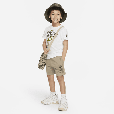 Nike Sportswear "Leave No Trace" French Terry Taping Shorts Little Kids' Shorts