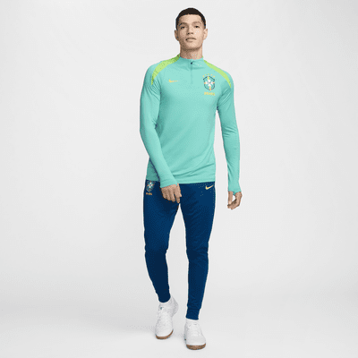 Playera de entrenamiento de fútbol Nike Dri-FIT para hombre Brasil Strike