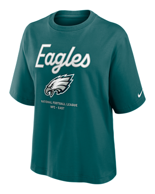 Женская футболка Philadelphia Eagles Essential Script Boxy Nike NFL