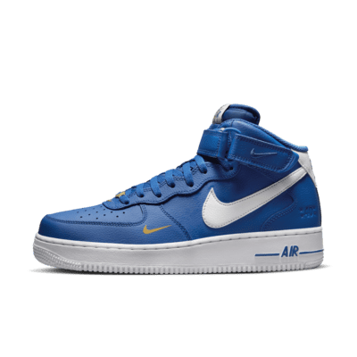 nike blue leather sneakers