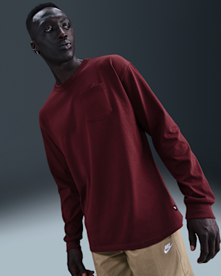 Мужская футболка Nike Sportswear Premium Essentials Long-Sleeve Pocket