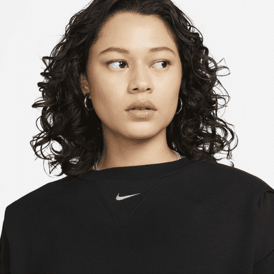 Sweat à col ras-du-cou oversize en molleton Nike Sportswear Modern Fleece pour femme