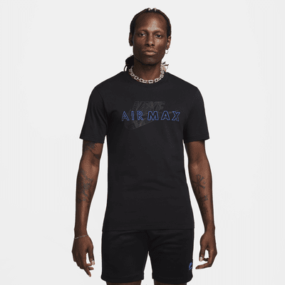Nike T-shirt Air Max à manches courtes pour homme, taille S, blanc, L :  : Mode