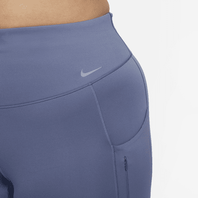 Leggings de largo completo y tiro alto con sujeción firme y bolsillos para mujer Nike Go (talla grande)