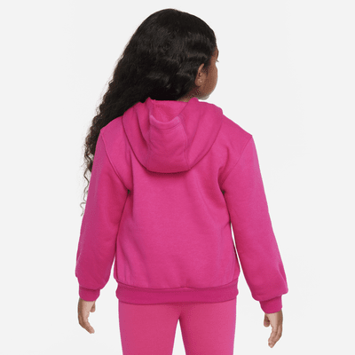 Sudadera con gorro para niños talla pequeña Nike Sportswear Club Fleece Holiday Shine Hoodie