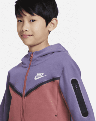 purple and white nike hoodie