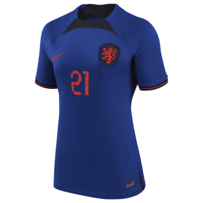 Netherlands National Team 2022/23 Stadium Away (Frenkie de Jong) Women's Nike Dri-FIT Soccer Jersey