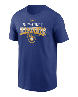 Youth Gold Milwaukee Brewers Arch T-Shirt