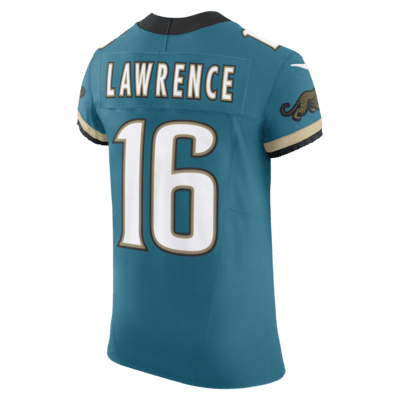 Jersey de fútbol de la NFL Nike Dri-FIT Elite para hombre Trevor Lawrence Jacksonville Jaguars