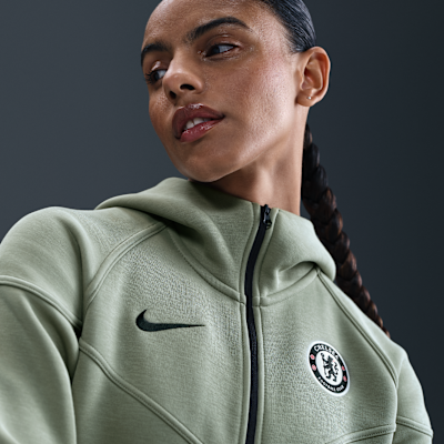 Chelsea F.C. Tech Windrunner Women's Nike Football Fleece Full-Zip Hoodie