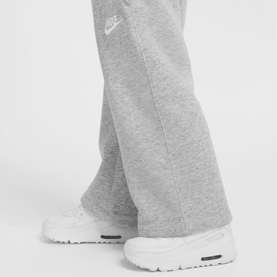 Pants de pierna ancha de tejido Fleece infantiles Nike Sportswear Club