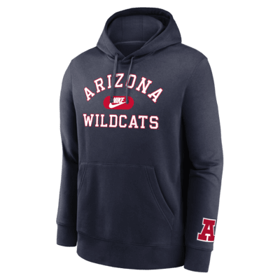 Arizona Wildcats Legacy Club Foundational Men's Nike College Pullover Hoodie