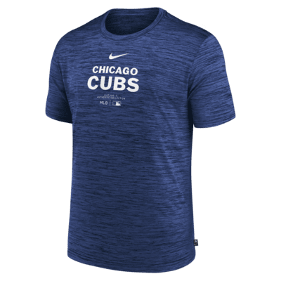 Playera Nike Dri-FIT de la MLB para hombre Chicago Cubs Authentic Collection Practice Velocity