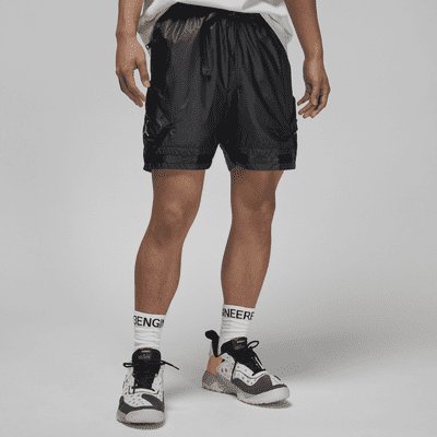 nike woven buckle shorts in black