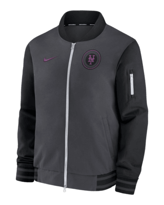 Мужская куртка New York Mets Authentic Collection City Connect Game Time Nike MLB Full-Zip Bomber