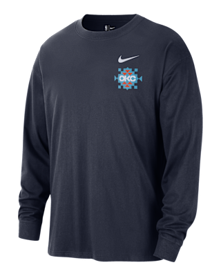 Мужская футболка Oklahoma City Thunder Essential City Edition Nike NBA Long-Sleeve