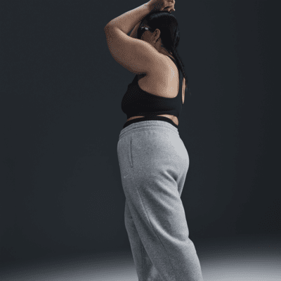 Överdimensionerade sweatpants med hög midja Nike Sportswear Phoenix Fleece för kvinnor (Plus Size)