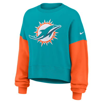 Miami Dolphins Women's Nike NFL Pullover Crew