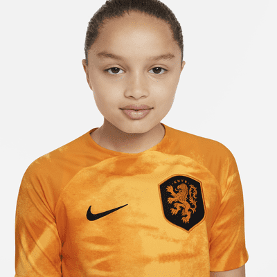 Netherlands 2022/23 Stadium Home Big Kids' Nike Dri-FIT Soccer Jersey