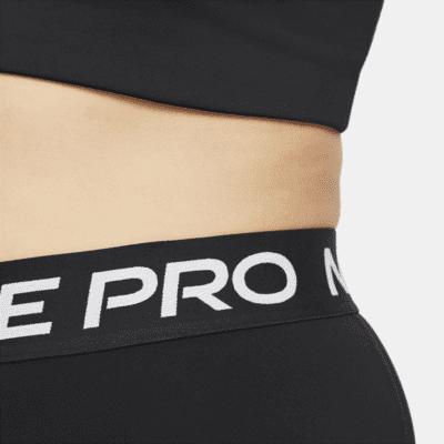 Nike Pro Women's Mid-Rise Crop Leggings Plus Size 2XL DC5393-010 Black for  sale online