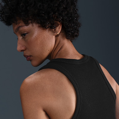 Vestido de tirantes con diseño tipo waffle para mujer Nike Sportswear Chill Knit