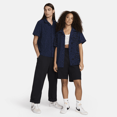 Nike SB Print Bowler Short-Sleeve Button-Down Skate Shirt