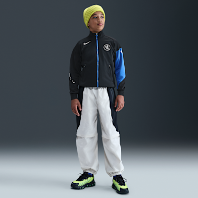 Fotbalová bunda Nike Dri-FIT Total 90 Anthem FC Chelsea Academy Pro pro větší děti, třetí