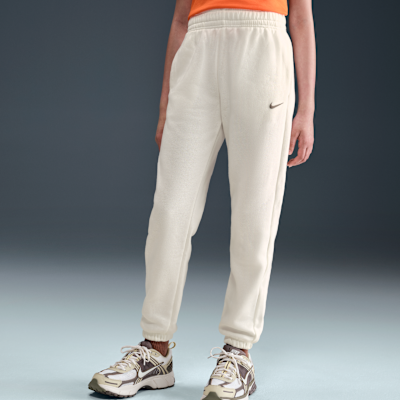 Dzianinowe spodnie o kroju oversize dla dużych dzieci (dziewcząt) Nike Sportswear