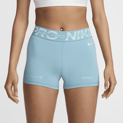 Nike Pro Women's Mid-Rise 3" Graphic Biker Shorts