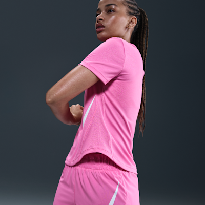 Nike One Swoosh Pantalón corto de running de 8 cm y talle medio con malla interior Dri-FIT - Mujer