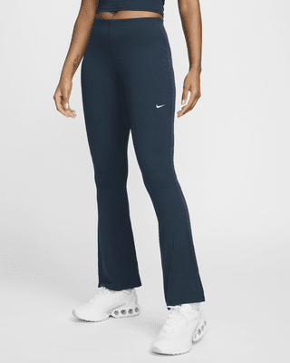 Женские тайтсы Nike Sportswear Chill Knit Tight Mini-Rib Flared Leggings