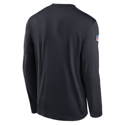Houston Texans Alt Legend Small Logo Men's Nike Dri-FIT NFL Long-Sleeve T-Shirt