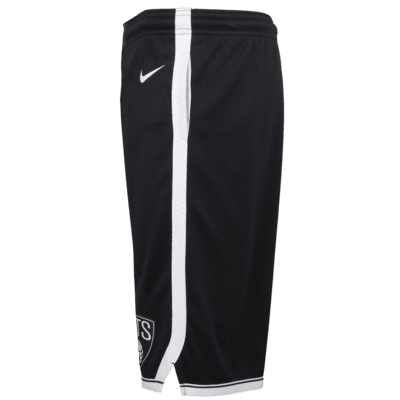 Shorts Nike Dri-FIT Swingman de la NBA para niños talla grande Brooklyn Nets Icon Edition