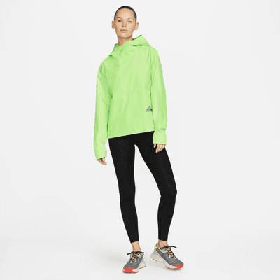 neon yellow nike running jacket