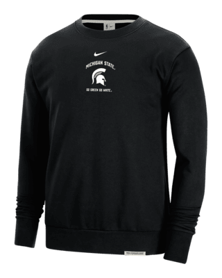 Мужской свитшот Michigan State Standard Issue Nike College Fleece Crew-Neck