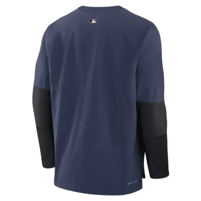 Chamarra sin cierre Nike Dri-FIT de la MLB para hombre Cleveland Guardians Authentic Collection City Connect Player