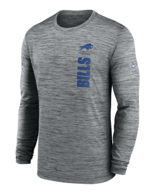 Мужская футболка Buffalo Bills Sideline Velocity Nike Dri-FIT NFL Long-Sleeve