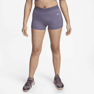 Nike Pro Women's Mid-Rise 3" Mesh-Paneled Shorts