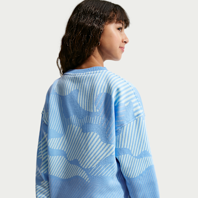 Nike Sportswear Club Fleece Older Kids' (Girls') Boxy Crew-Neck Sweatshirt