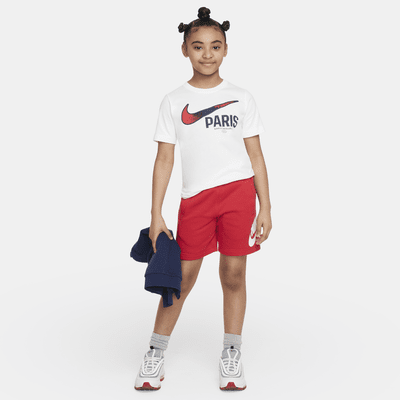 Paris Saint-Germain Swoosh Older Kids' Nike Football T-Shirt