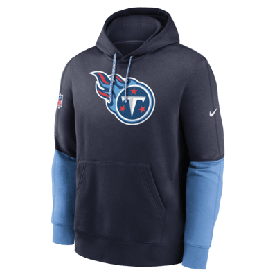 Sudadera con gorro sin cierre Nike de la NFL para hombre Tennessee Titans Sideline Team Issue Club