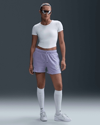 Женские шорты Nike Sportswear Club Fleece Mid-Rise 4" Graphic Shorts