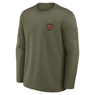 Washington Commanders Salute to Service Sideline Triumphant Win Coach Men's Nike NFL Pullover Crew