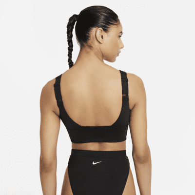 Prenda para la parte superior de Midkini de cuello redondo para mujer Nike Essential