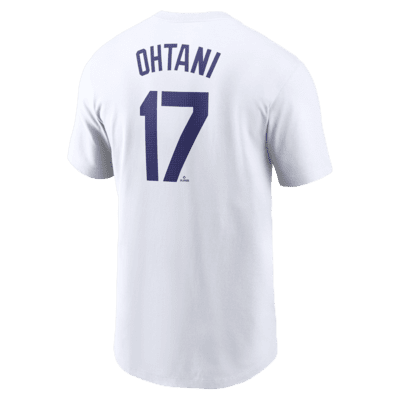 Playera Nike de la MLB para hombre Shohei Ohtani Los Angeles Dodgers Fuse